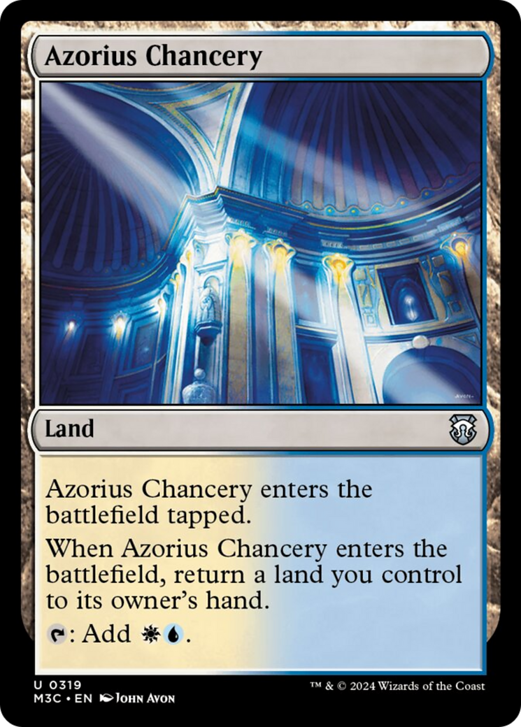 Azorius Chancery [Modern Horizons 3 Commander] | Dumpster Cat Games