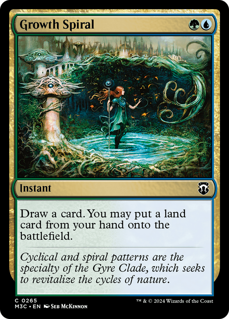 Growth Spiral (Ripple Foil) [Modern Horizons 3 Commander] | Dumpster Cat Games