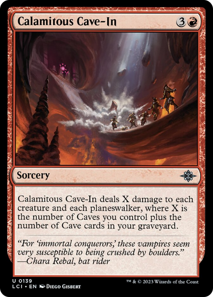 Calamitous Cave-In [The Lost Caverns of Ixalan] | Dumpster Cat Games