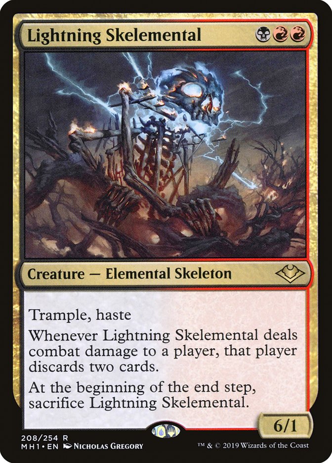 Lightning Skelemental [Modern Horizons] | Dumpster Cat Games