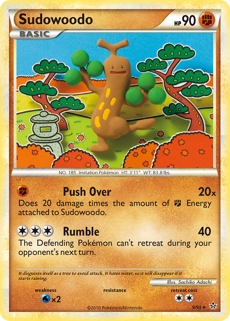 Sudowoodo (9/95) [HeartGold & SoulSilver: Unleashed] | Dumpster Cat Games