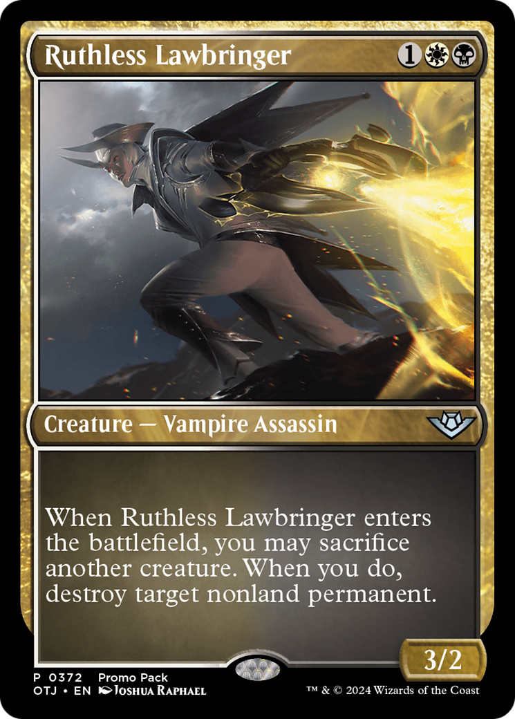 Ruthless Lawbringer (Promo Pack) [Outlaws of Thunder Junction Promos] | Dumpster Cat Games