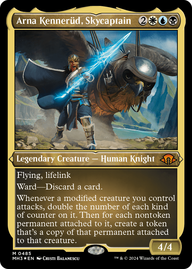 Arna Kennerud, Skycaptain (Foil Etched) [Modern Horizons 3] | Dumpster Cat Games