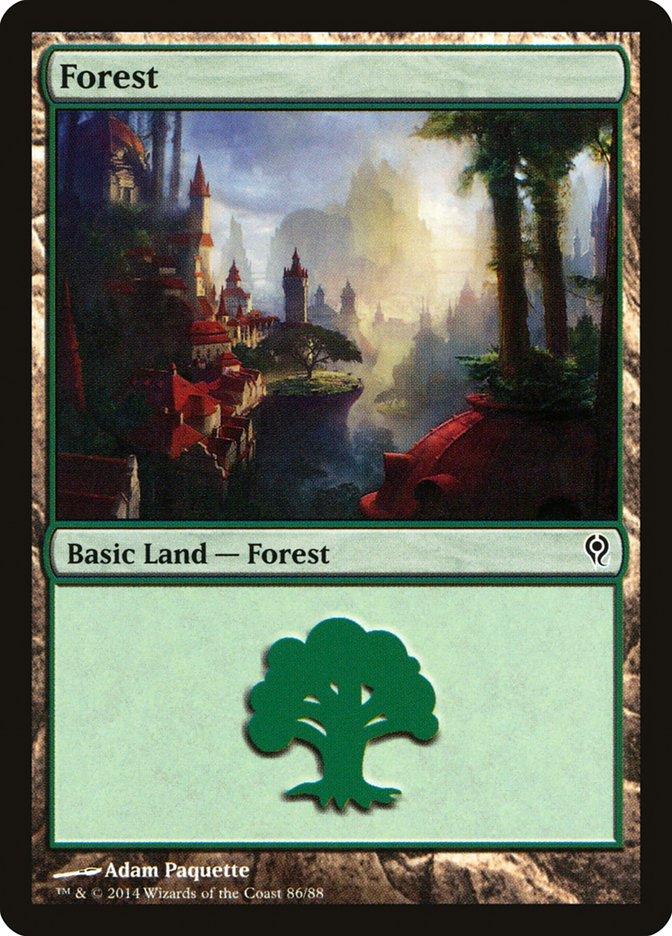 Forest (86) [Duel Decks: Jace vs. Vraska] | Dumpster Cat Games