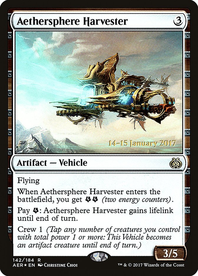 Aethersphere Harvester [Aether Revolt Prerelease Promos] | Dumpster Cat Games