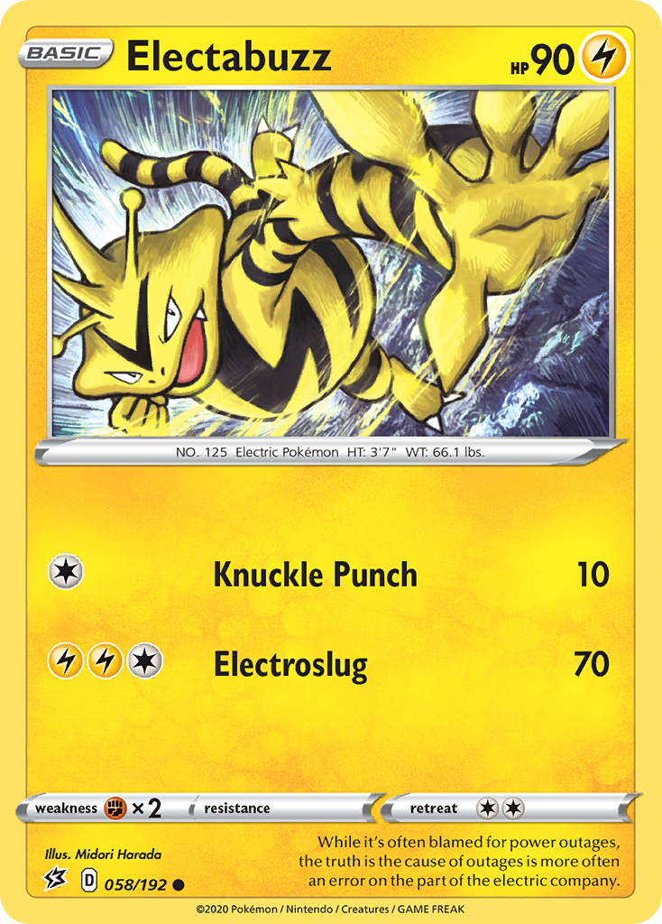 Electabuzz (058/192) [Sword & Shield: Rebel Clash] | Dumpster Cat Games