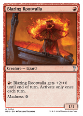 Blazing Rootwalla (White Border) [Mystery Booster 2] | Dumpster Cat Games