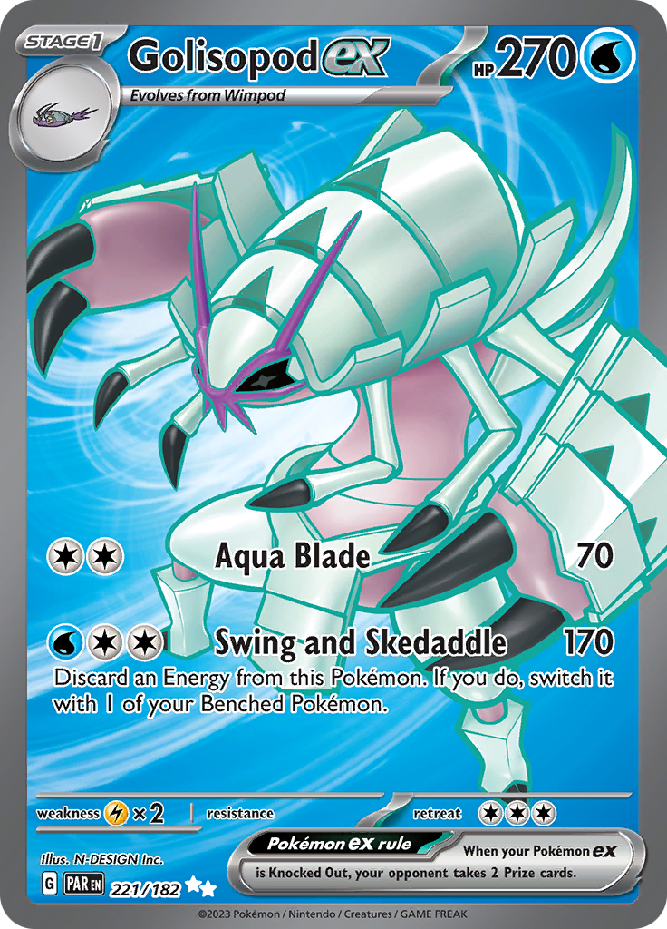 Golisopod ex (221/182) [Scarlet & Violet: Paradox Rift] | Dumpster Cat Games