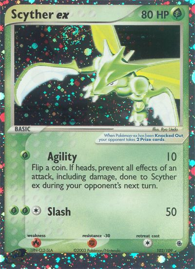 Scyther ex (102/109) [EX: Ruby & Sapphire] | Dumpster Cat Games