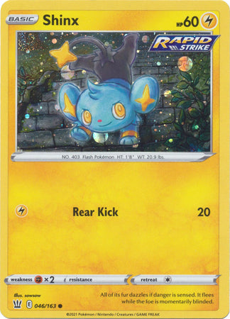 Shinx (046/163) (Cosmos Holo) [Sword & Shield: Battle Styles] | Dumpster Cat Games