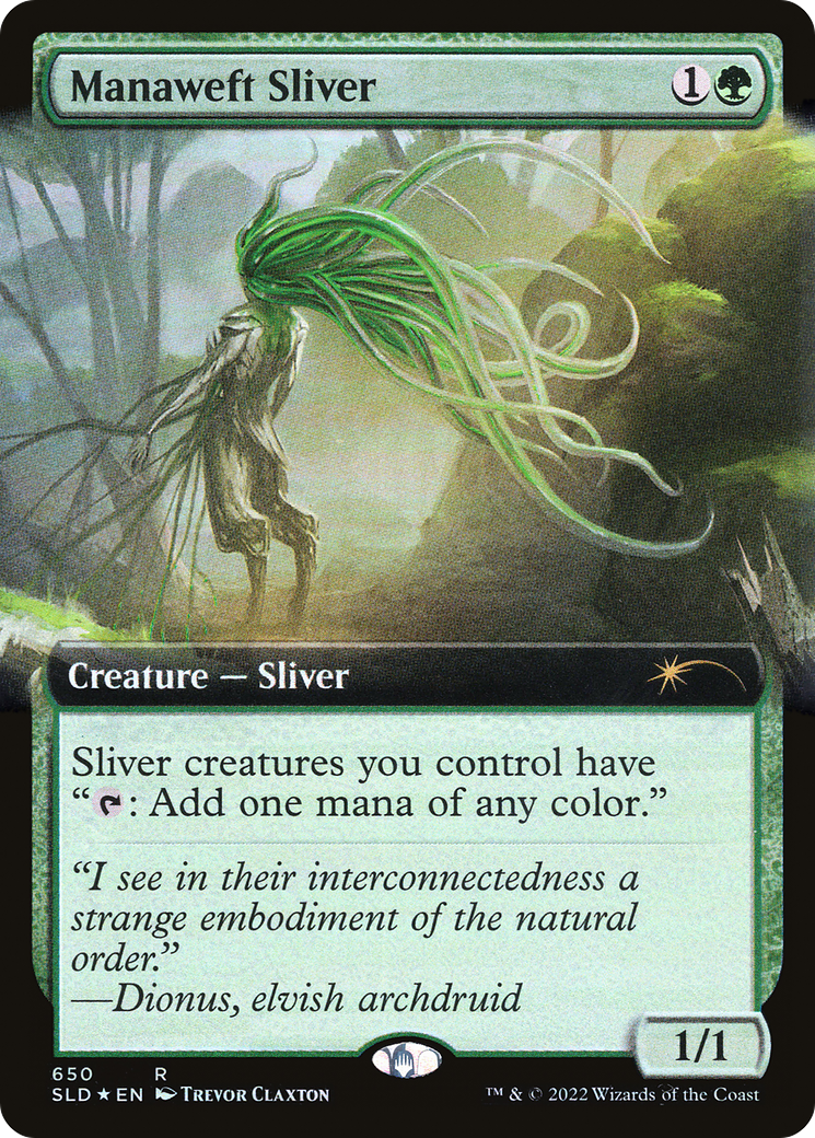 Manaweft Sliver (Extended Art) [Secret Lair Drop Promos] | Dumpster Cat Games