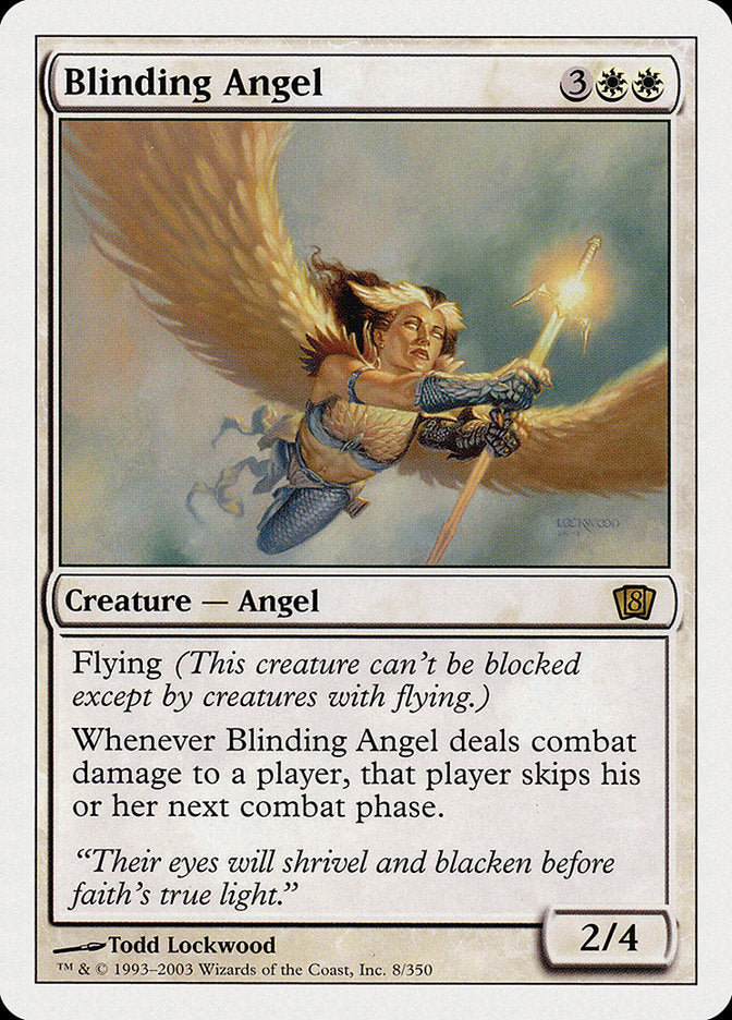 Blinding Angel (8th Edition) [Oversize Cards] | Dumpster Cat Games