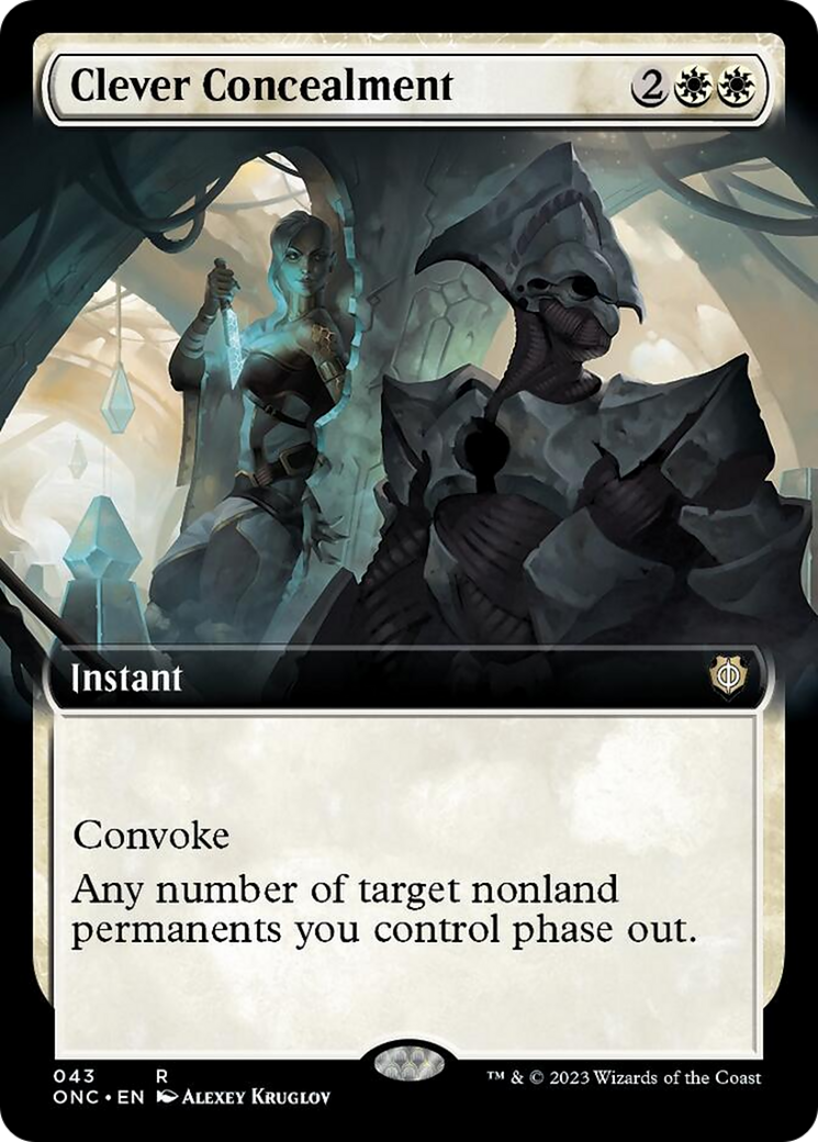 Clever Concealment (Extended Art) [Phyrexia: All Will Be One Commander] | Dumpster Cat Games