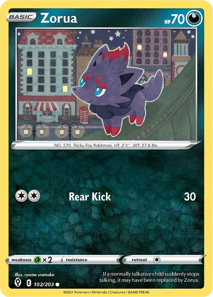 Zorua (102/203) [Sword & Shield: Evolving Skies] | Dumpster Cat Games