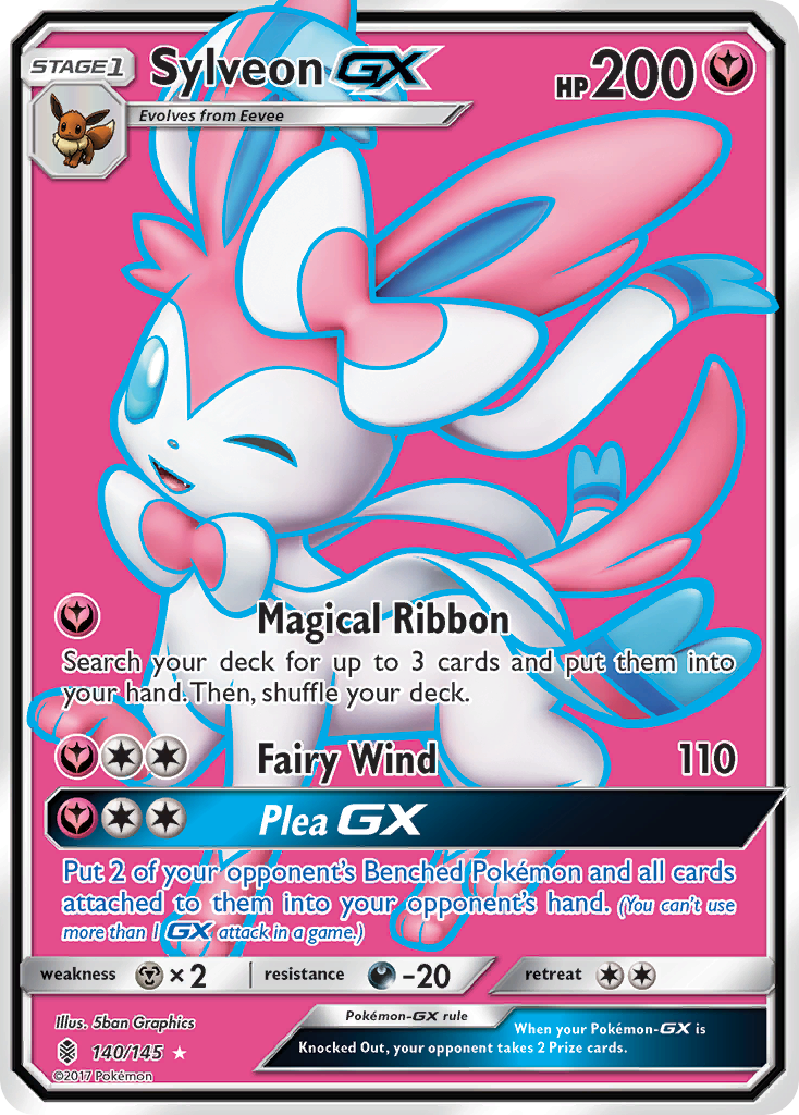 Sylveon GX (140/145) [Sun & Moon: Guardians Rising] | Dumpster Cat Games