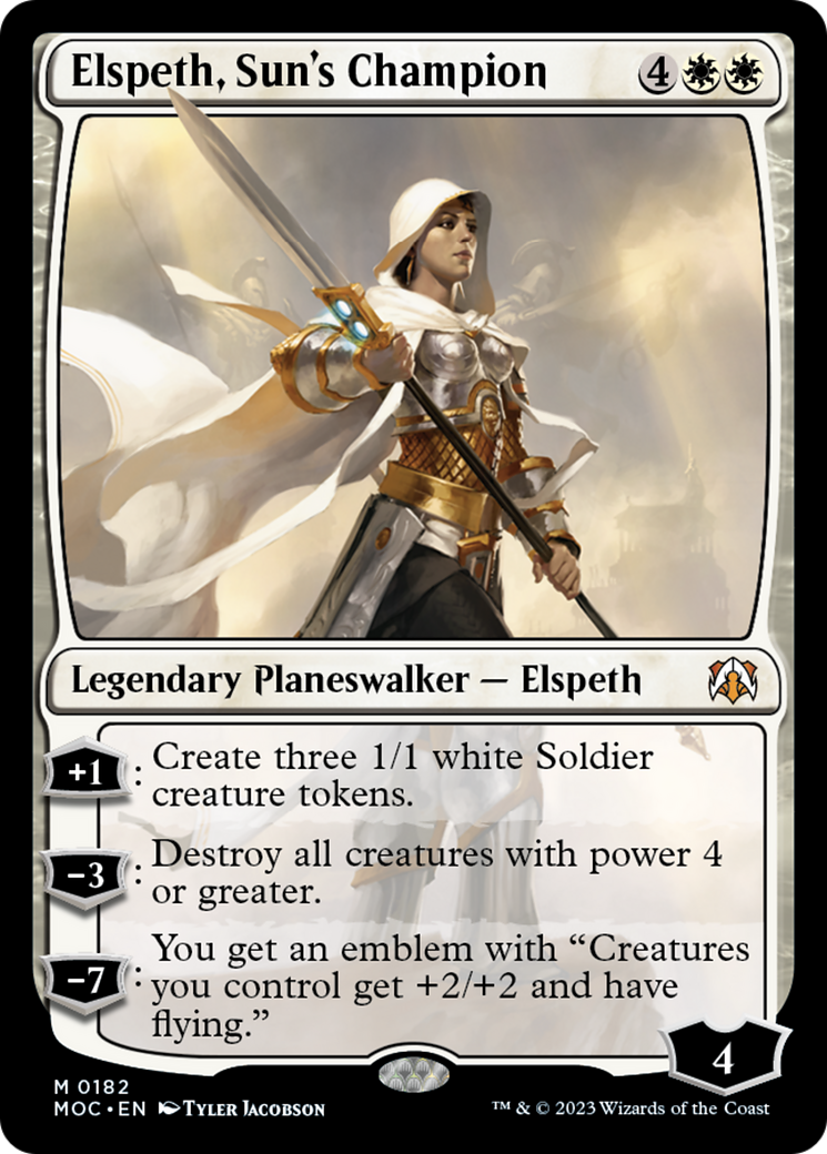 Elspeth, Sun's Champion [March of the Machine Commander] | Dumpster Cat Games