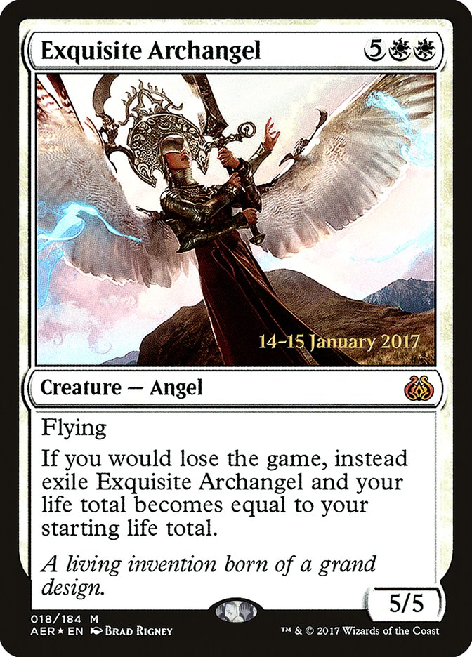 Exquisite Archangel [Aether Revolt Prerelease Promos] | Dumpster Cat Games