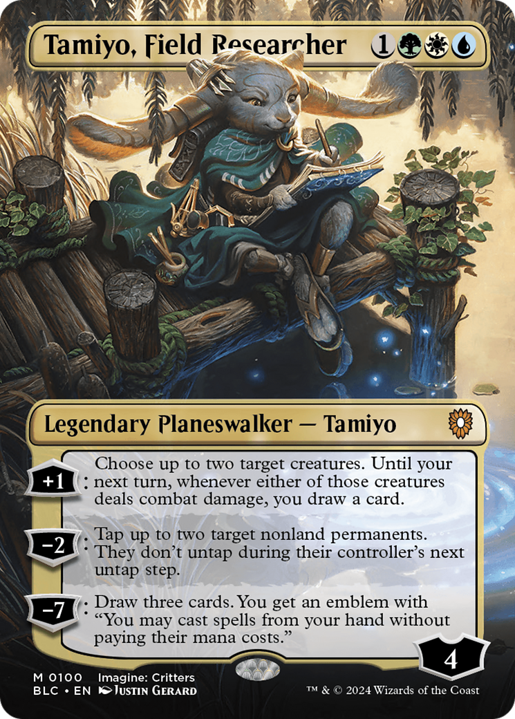 Tamiyo, Field Researcher (Borderless) [Bloomburrow Commander] | Dumpster Cat Games