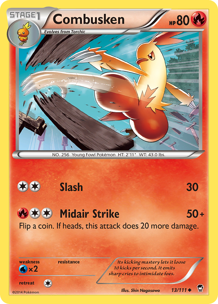 Combusken (13/111) [XY: Furious Fists] | Dumpster Cat Games