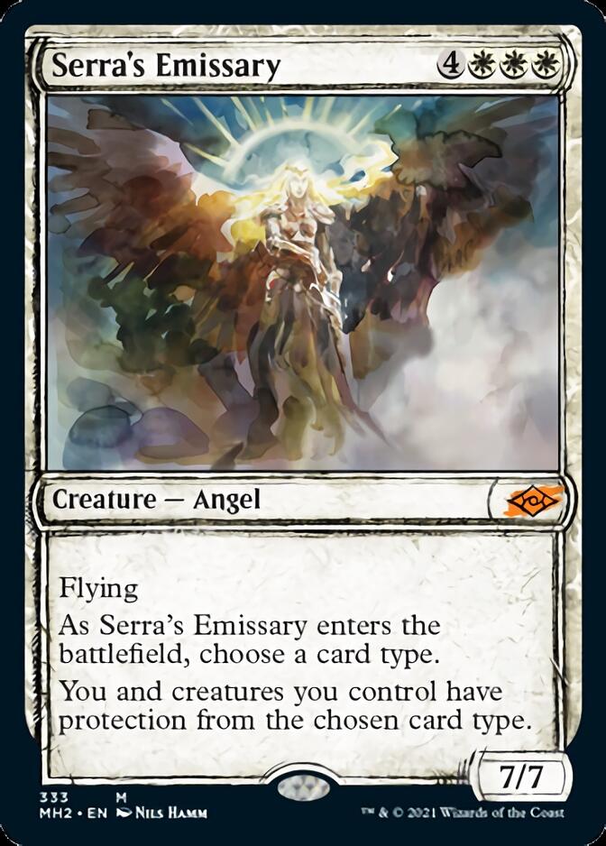 Serra's Emissary (Sketch) [Modern Horizons 2] | Dumpster Cat Games