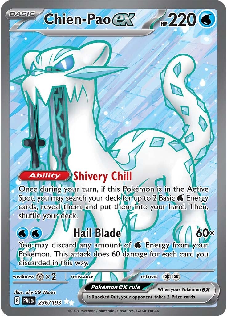 Chien-Pao ex (236/193) [Scarlet & Violet: Paldea Evolved] | Dumpster Cat Games