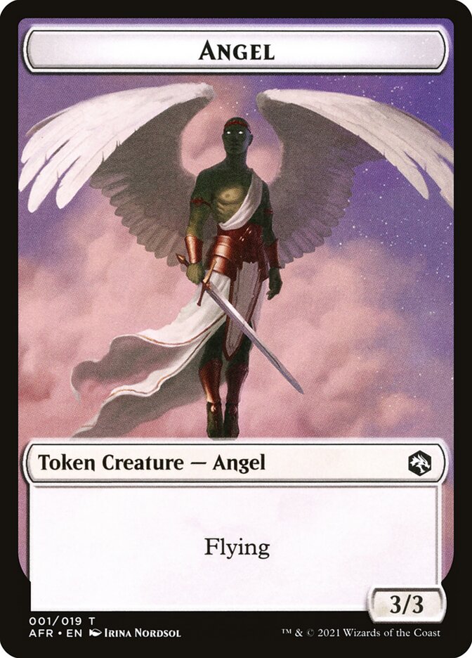 Angel // Dog Illusion Double-Sided Token [Dungeons & Dragons: Adventures in the Forgotten Realms Tokens] | Dumpster Cat Games