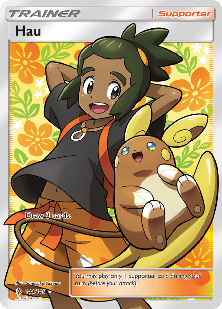 Hau (144/145) [Sun & Moon: Guardians Rising] | Dumpster Cat Games