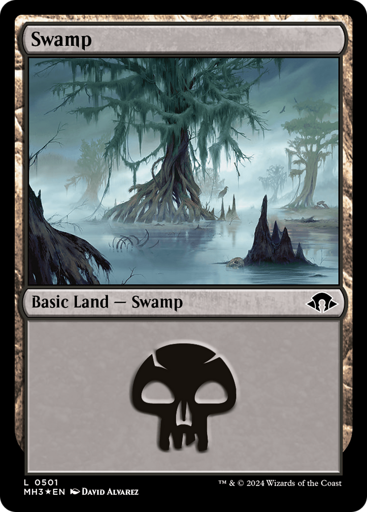 Swamp (0501) (Ripple Foil) [Modern Horizons 3] | Dumpster Cat Games