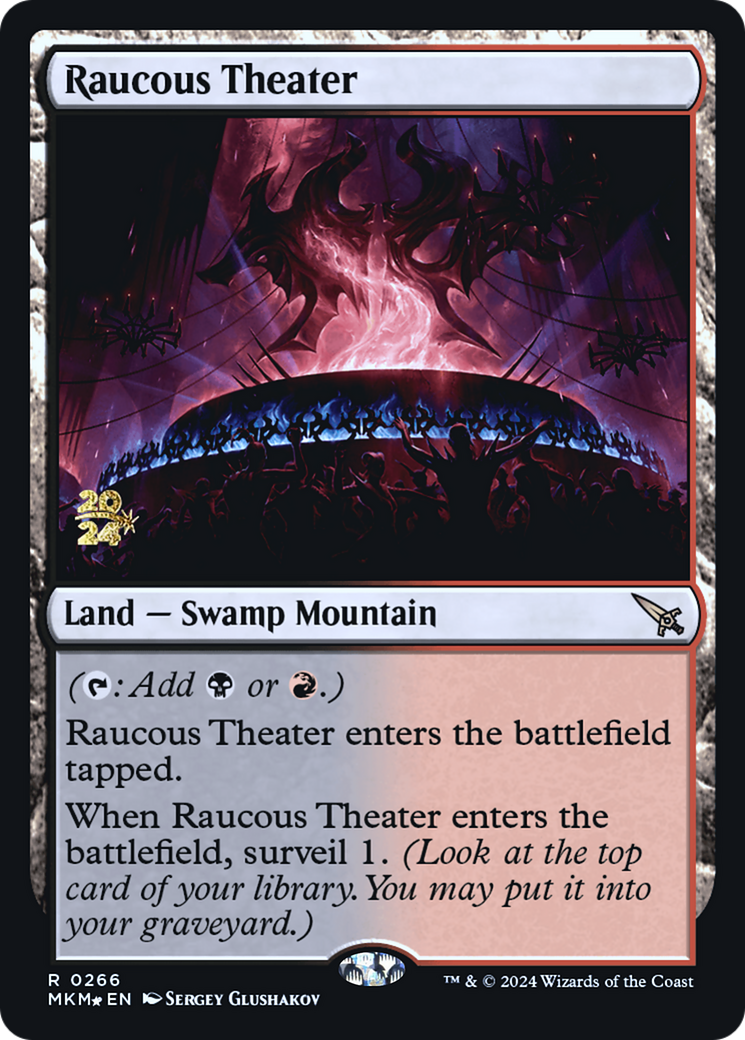 Raucous Theater [Murders at Karlov Manor Prerelease Promos] | Dumpster Cat Games