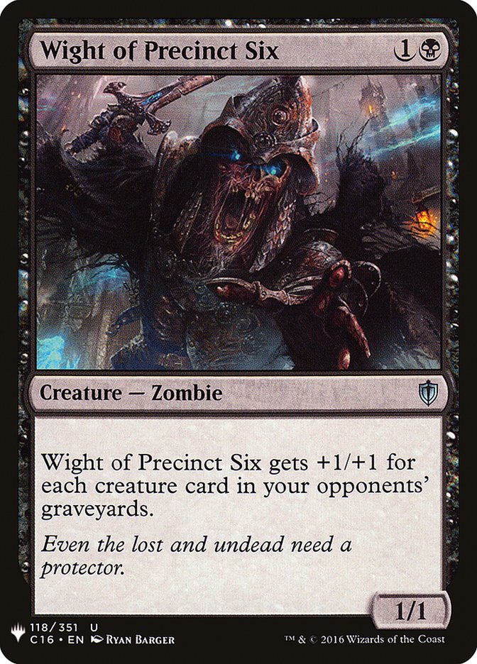 Wight of Precinct Six [Mystery Booster] | Dumpster Cat Games