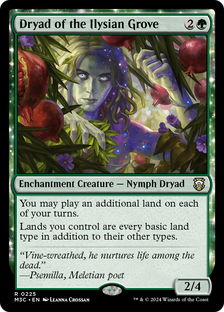 Dryad of the Ilysian Grove (Ripple Foil) [Modern Horizons 3 Commander] | Dumpster Cat Games