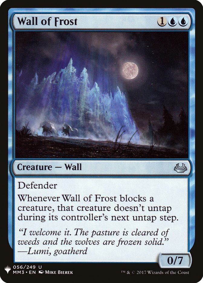 Wall of Frost [Mystery Booster] | Dumpster Cat Games