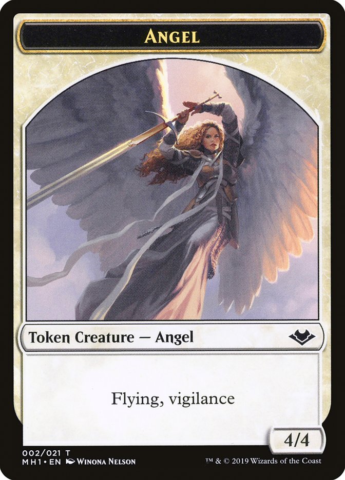 Angel Token [Modern Horizons Tokens] | Dumpster Cat Games