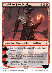 Sarkhan, Fireblood (White Border) [Mystery Booster 2] | Dumpster Cat Games