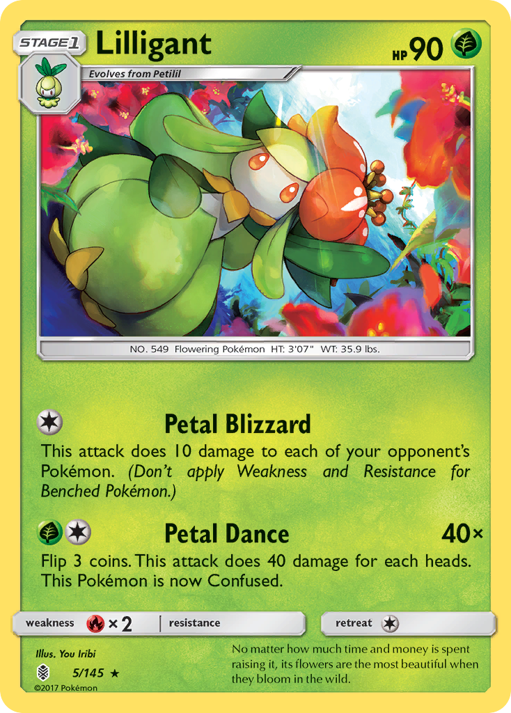 Lilligant (5/145) [Sun & Moon: Guardians Rising] | Dumpster Cat Games