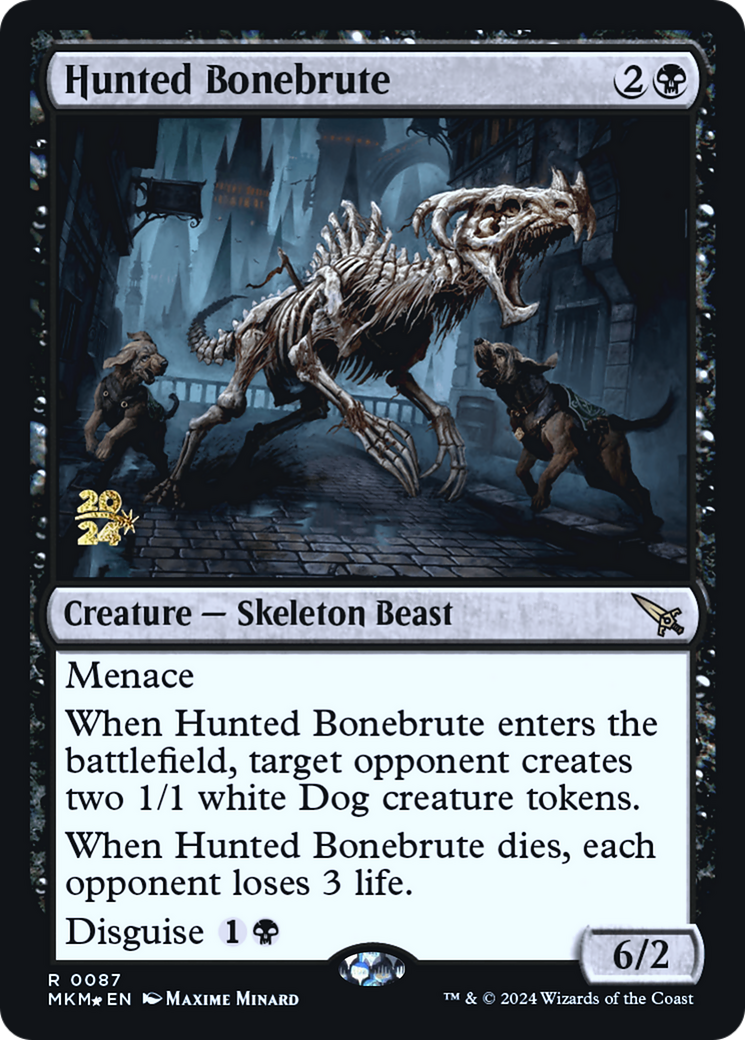 Hunted Bonebrute [Murders at Karlov Manor Prerelease Promos] | Dumpster Cat Games