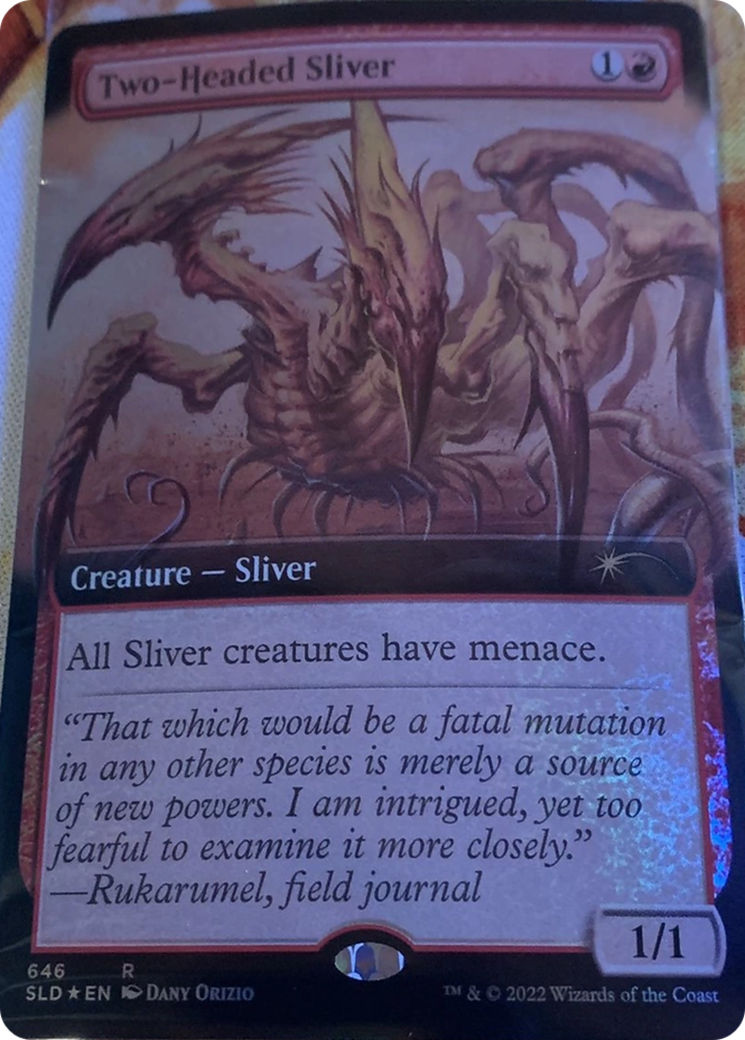 Two-Headed Sliver (Extended Art) [Secret Lair Drop Promos] | Dumpster Cat Games