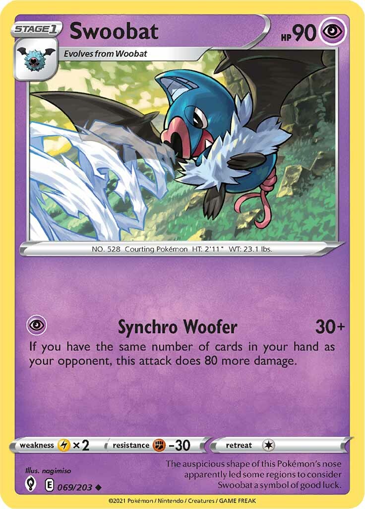 Swoobat (069/203) [Sword & Shield: Evolving Skies] | Dumpster Cat Games