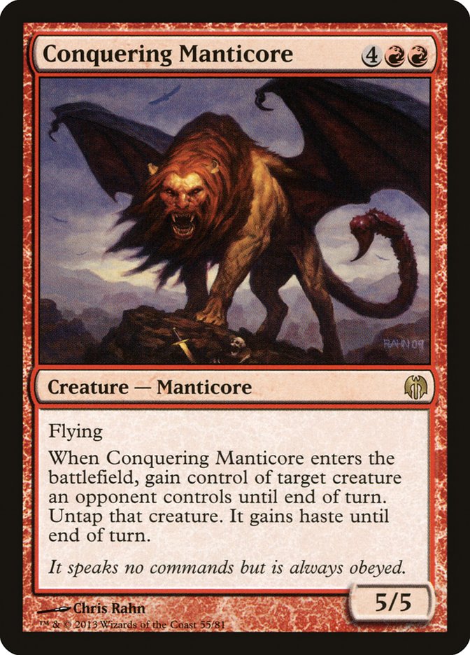 Conquering Manticore [Duel Decks: Heroes vs. Monsters] | Dumpster Cat Games