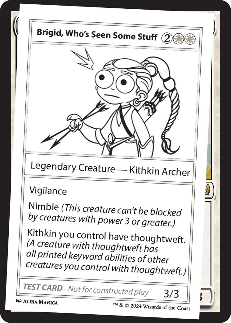 Brigid, Who's Seen Some Stuff [Mystery Booster 2 Playtest Cards] | Dumpster Cat Games