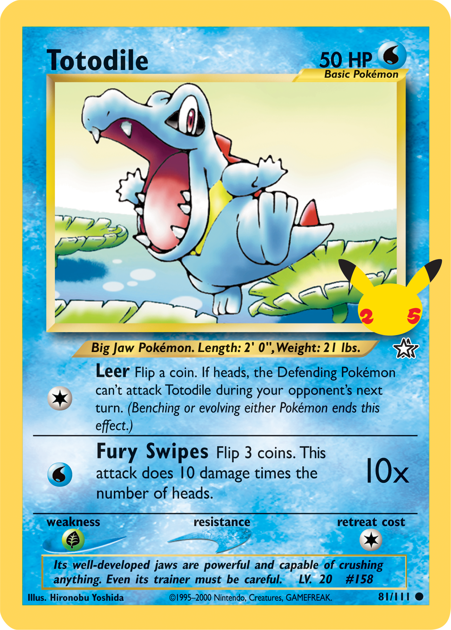 Totodile (81/111) (Jumbo Card) [First Partner Pack] | Dumpster Cat Games