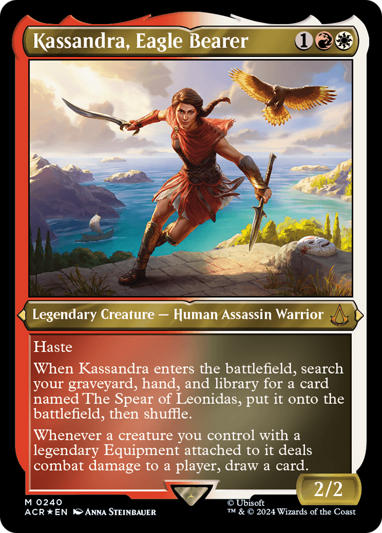 Kassandra, Eagle Bearer (Foil Etched) [Assassin's Creed] | Dumpster Cat Games