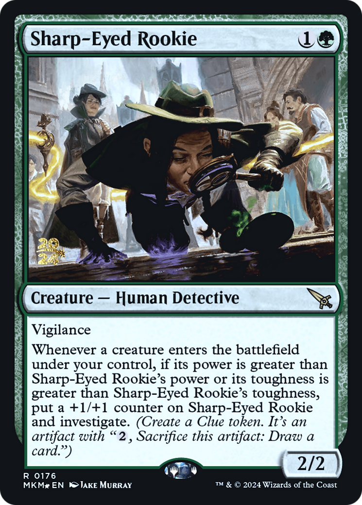 Sharp-Eyed Rookie [Murders at Karlov Manor Prerelease Promos] | Dumpster Cat Games