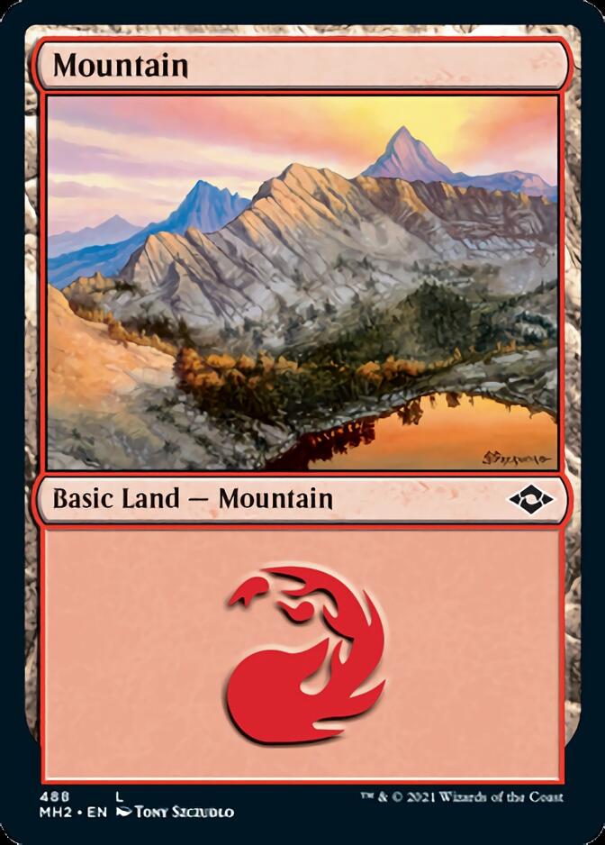 Mountain (488) (Foil Etched) [Modern Horizons 2] | Dumpster Cat Games