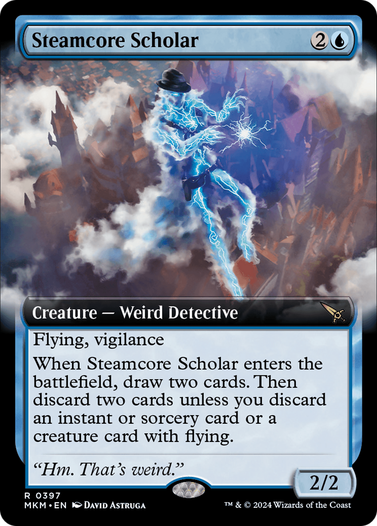 Steamcore Scholar (Extended Art) [Murders at Karlov Manor] | Dumpster Cat Games