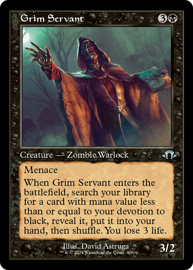 Grim Servant (Retro) [Modern Horizons 3] | Dumpster Cat Games