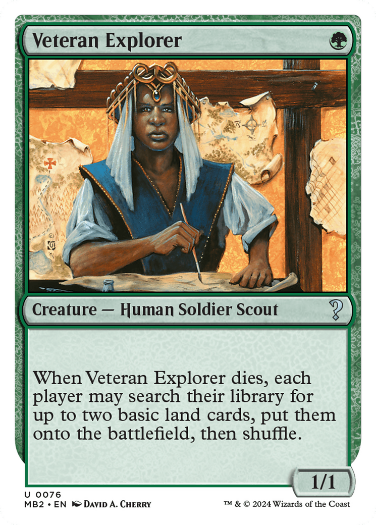 Veteran Explorer (White Border) [Mystery Booster 2] | Dumpster Cat Games