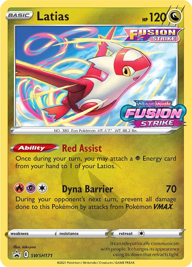 Latias (SWSH171) (Prerelease Promo) [Sword & Shield: Black Star Promos] | Dumpster Cat Games