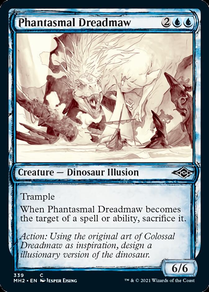 Phantasmal Dreadmaw (Sketch) [Modern Horizons 2] | Dumpster Cat Games