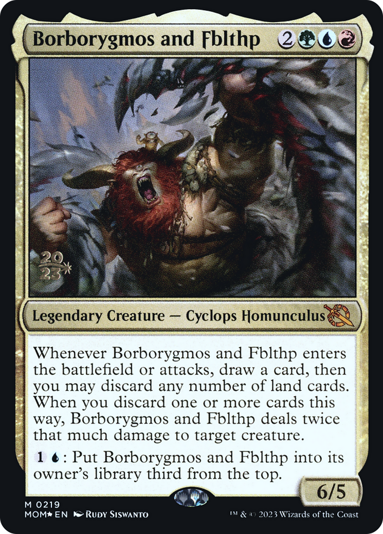 Borborygmos and Fblthp [March of the Machine Prerelease Promos] | Dumpster Cat Games